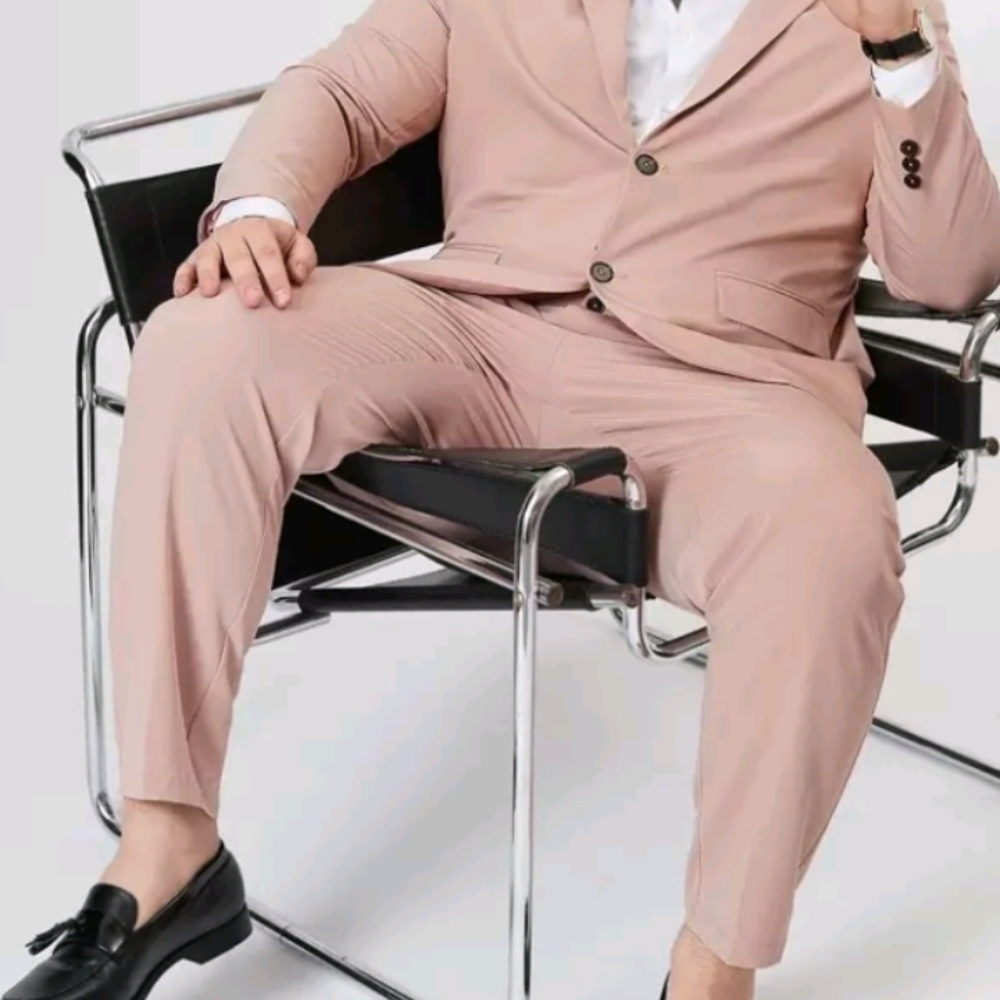 Men's Pink Blazer and Suit Set